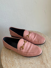 Load image into Gallery viewer, Gucci - Brixton Horsebit Leather Loafers - Pink - 39