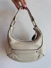 Load image into Gallery viewer, Vintage Gucci - Amalfi Bamboo Horsebit Hobo Bag - Ivory - S