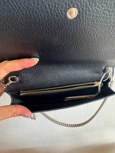Load image into Gallery viewer, Gucci - Betty Leather Wallet-On-Chain Bag - Black - S