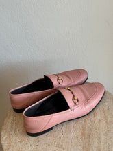 Load image into Gallery viewer, Gucci - Brixton Horsebit Leather Loafers - Pink - 39