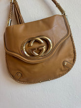 Load image into Gallery viewer, Gucci - Britt Tassel Flap Hobo Bag - Tan - M