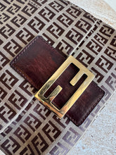 Load image into Gallery viewer, Vintage Fendi - Zucchino Canvas Leather Shoulder Bag - Brown - S