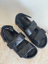 Load image into Gallery viewer, Prada - Padded Nappa Leather Sandal - Black - 38.5 - RRP$1800