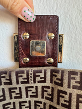 Load image into Gallery viewer, Vintage Fendi - Zucchino Canvas Leather Shoulder Bag - Brown - S