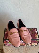 Load image into Gallery viewer, Gucci - Brixton Horsebit Leather Loafers - Pink - 39