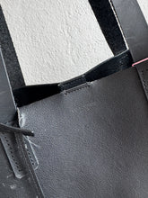 Load image into Gallery viewer, (as is) Saint Laurent - Supple East West Tote Bag w Scarf - Black - Med - RRP - $2320