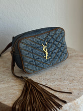 Load image into Gallery viewer, YSL - Chevron Quilted Denim Lou Belt Bag - Denim - Mini - RRP$1,765
