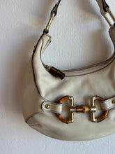 Load image into Gallery viewer, Vintage Gucci - Amalfi Bamboo Horsebit Hobo Bag - Ivory - S