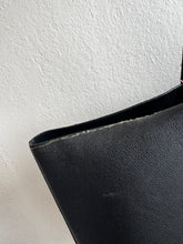 Load image into Gallery viewer, (as is) Saint Laurent - Supple East West Tote Bag w Scarf - Black - Med - RRP - $2320