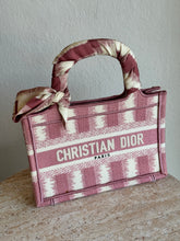 Load image into Gallery viewer, Dioriviera Mini Dior Book Tote w Twilly - RRP$4,240 As new