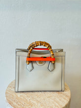 Load image into Gallery viewer, Gucci - Diana small Tote Bag - Ivory w orange band - M - RRP$6,450