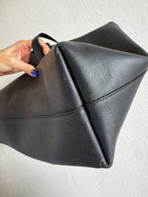 Load image into Gallery viewer, (as is) Saint Laurent - Supple East West Tote Bag w Scarf - Black - Med - RRP - $2320