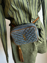 Load image into Gallery viewer, YSL - Chevron Quilted Denim Lou Belt Bag - Denim - Mini - RRP$1,765