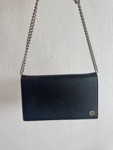 Load image into Gallery viewer, Gucci - Betty Leather Wallet-On-Chain Bag - Black - S