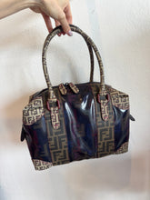Load image into Gallery viewer, Fendi - Zucca Mixed Media Coated Canvas Boston Bag - Black - M