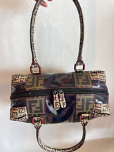 Load image into Gallery viewer, Fendi - Zucca Mixed Media Coated Canvas Boston Bag - Black - M