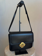 Load image into Gallery viewer, Maje - Clover Clasp Structured Crossbody Bag - Black - S