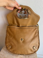 Load image into Gallery viewer, Gucci - Britt Tassel Flap Hobo Bag - Tan - M