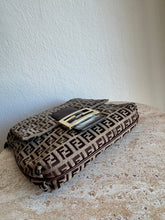 Load image into Gallery viewer, Vintage Fendi - Zucchino Canvas Leather Shoulder Bag - Brown - S