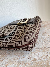 Load image into Gallery viewer, Vintage Fendi - Zucchino Canvas Leather Shoulder Bag - Brown - S