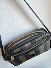 Load image into Gallery viewer, Fendi - Vintage Pequin Stripe Crossbody Camera Bag - Brown - S