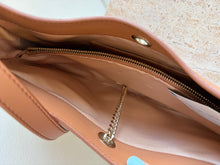 Load image into Gallery viewer, Dylan Kain - Half Moon Leather Bag - Tan - M