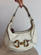 Load image into Gallery viewer, Vintage Gucci - Amalfi Bamboo Horsebit Hobo Bag - Ivory - S