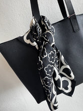 Load image into Gallery viewer, (as is) Saint Laurent - Supple East West Tote Bag w Scarf - Black - Med - RRP - $2320
