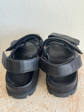 Load image into Gallery viewer, Prada - Padded Nappa Leather Sandal - Black - 38.5 - RRP$1800