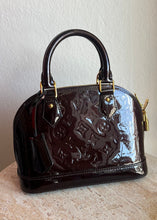 Load image into Gallery viewer, Louis Vuitton - Alma BB Monogram Vernis Bag - Deep Burgundy - S