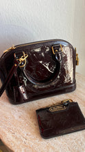 Load image into Gallery viewer, Louis Vuitton - Alma BB Monogram Vernis Bag - Deep Burgundy - S