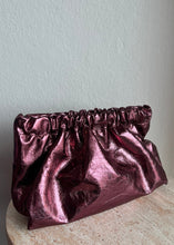 Load image into Gallery viewer, A-Esque - Puffa Metalic Clutch - Purple - S- New w dust bag- RRP$700