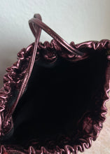 Load image into Gallery viewer, A-Esque - Puffa Metalic Clutch - Purple - S- New w dust bag- RRP$700