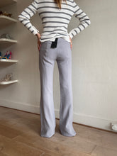 Load image into Gallery viewer, Alex Perry - Marden Stretch Crepe Flare Pants - Grey/Lilac - 10 - NWT