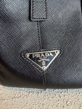 Load image into Gallery viewer, Prada - Saffiano Leather Briefcase Bag - Black - M