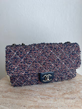 Load image into Gallery viewer, Chanel - Matelasse Bag - Tweed Red/Navy - S