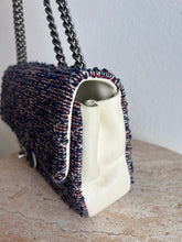 Load image into Gallery viewer, Chanel - Matelasse Bag - Tweed Red/Navy - S