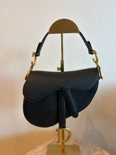 Load image into Gallery viewer, Dior - Saddle Bag - Black Grained Calfskin Leather- Mini - RRP$6400