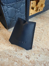 Load image into Gallery viewer, Gucci - Guccisima Leather Padlock Shoulder Bag - Navy - S - RRP$