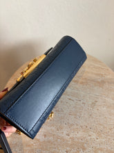 Load image into Gallery viewer, Gucci - Guccisima Leather Padlock Shoulder Bag - Navy - S - RRP$