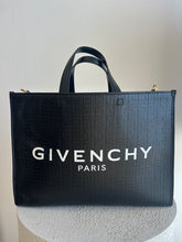 Load image into Gallery viewer, Givenchy - G Tote Textured Coated Canvas - Black - M