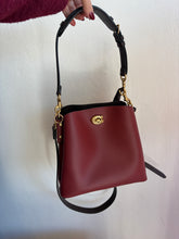 Load image into Gallery viewer, Coach - Willow Leather Bucket Bag - Oxblood/Burgundy - S
