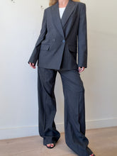 Load image into Gallery viewer, Rebecca Vallance - Harri Blazer & Wide Leg Suit - Grey Pinstripe - 10 - NWT - RRP$1398