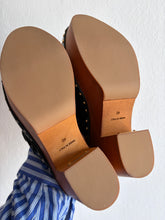 Load image into Gallery viewer, Chloe - Jeanette Studded Leather Platform Clogs - Black - 40 - RRP $2070