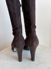 Load image into Gallery viewer, Aquatalia - Rhumba Weatherproof Knee High Boot - Chocolate Suede - 39 - RRP$997