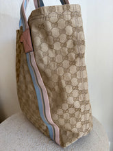 Load image into Gallery viewer, Gucci - GG Canvas Web Tote - Canvas - L
