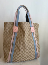 Load image into Gallery viewer, Gucci - GG Canvas Web Tote - Canvas - L