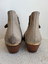 Load image into Gallery viewer, Chloe - Susanna Biker Ankle Boots - Grey - 38.5