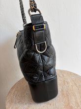 Load image into Gallery viewer, Chanel - Gabrielle Quilted Aged Calfskin Hobo Bag - Black - M