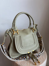 Load image into Gallery viewer, Chloe - Marcie Double Carry Calfskin Braided Bag - Slate Green - Medium - RRP$2,790
